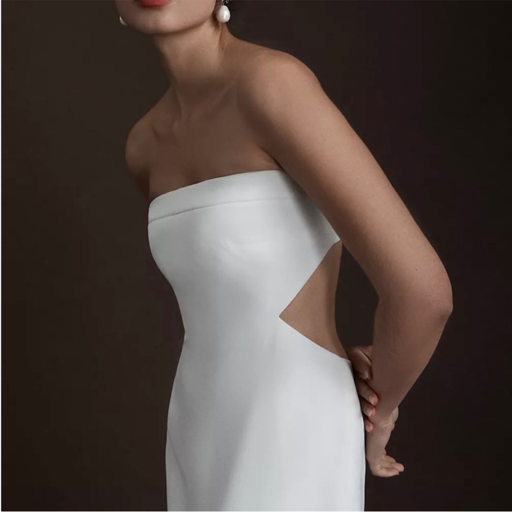 NWT Sachin and Babi Sadie Dress, White midi dress, Size 0